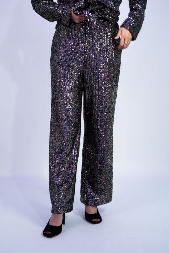 Pantalon à sequins SEE U SOON | Marine