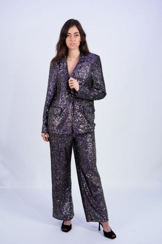 Pantalon à sequins SEE U SOON | Marine