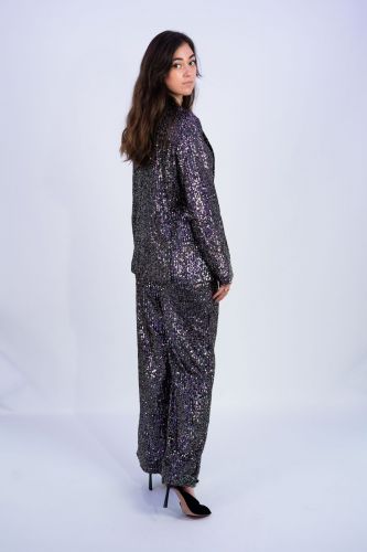 Pantalon à sequins SEE U SOON | Marine