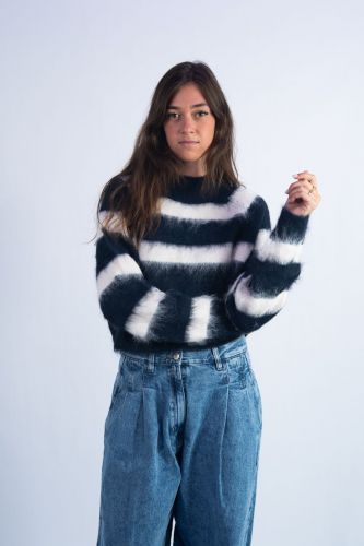 See U Soon pull Bleu/blanc