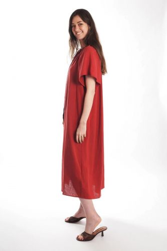 Robe longue terracotta SEE U SOON | Marine