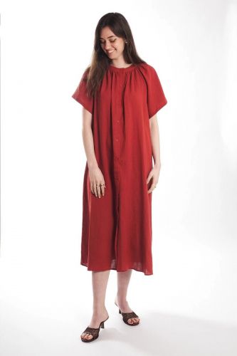 Robe longue terracotta SEE U SOON | Marine