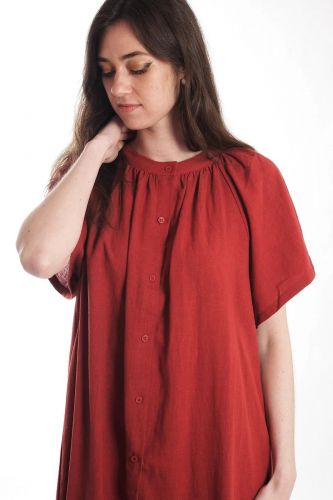 Robe longue terracotta SEE U SOON | Marine