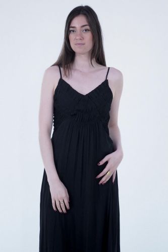 Robe longue noire SEE U SOON | Marine