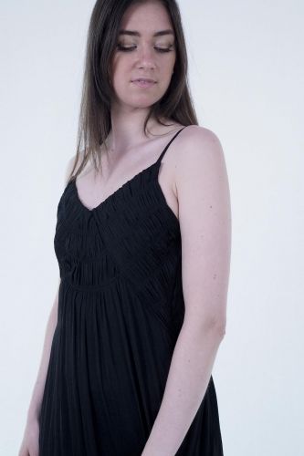 Robe longue noire SEE U SOON | Marine