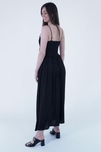 Robe longue noire SEE U SOON | Marine