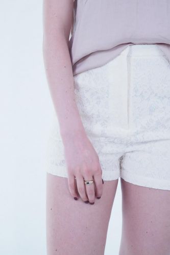 Short en dentelle écru SEE U SOON | Marine