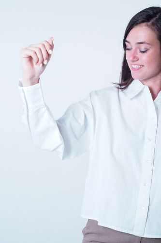 Chemise blanche SELECTED Femme | Marine