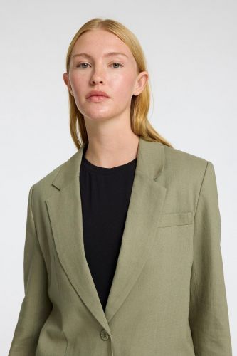 Selected Femme blazer Kaki femmes (Blazer cool long kaki - RITA TANIA vetiver) - Marine | Much more than shoes