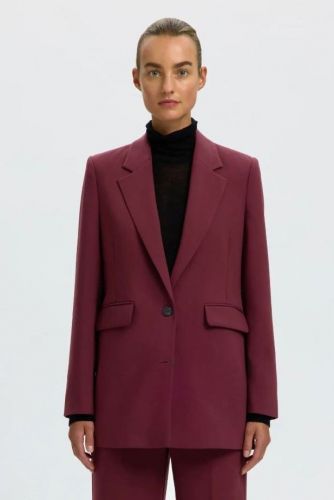 Selected Femme blazer Bordeaux