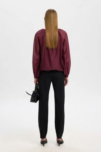 Selected Femme blouse Bordeaux femmes (Blouse voile cassis - IRIS fig) - Marine | Much more than shoes