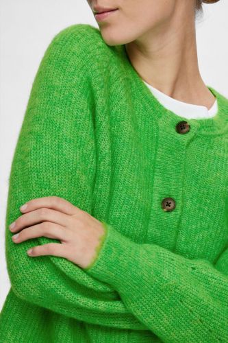 Cardigan manches longues vert SELECTED | Marine