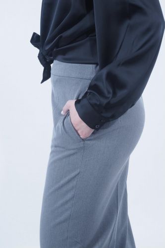 Pantalon gris chiné SELECTED | Marine