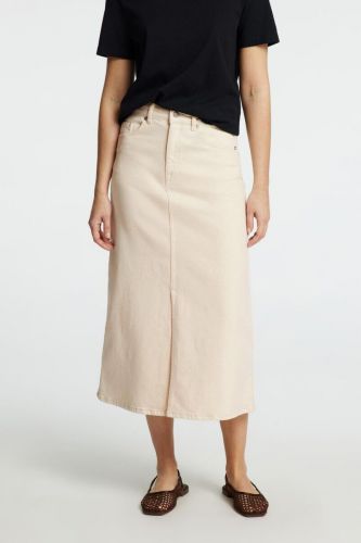 Jupe en jean beige SELECTED | Marine