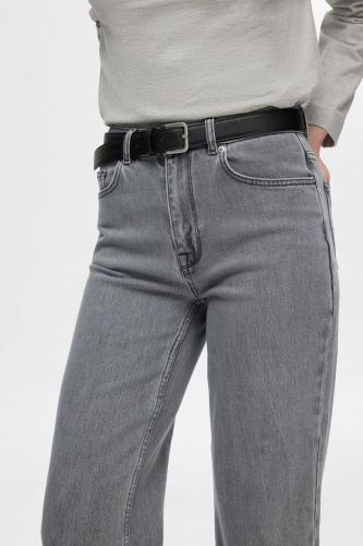 Jeans délavage gris clair SELECTED | Marine