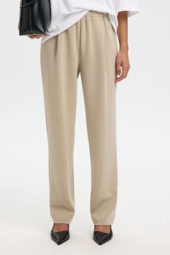 Selected Femme pantalon Beige femmes (Pantalon cool matière sweat beige - TENNY pants beige) - Marine | Much more than shoes