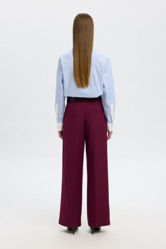 Pantalon bordeaux SELECTED | Marine