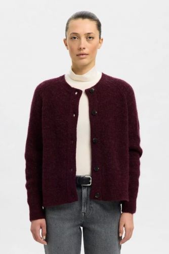 Selected Femme pull Bordeaux