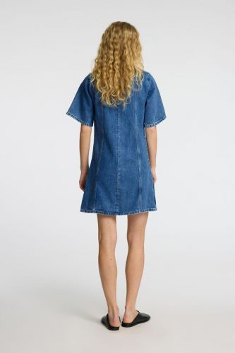 Robe courte en jeans SELECTED | Marine