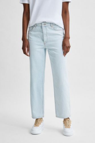Selected Femme pantalon Jeans femmes (SLCT-Jeans droit clair - KATE jeans droit Light Blue) - Marine | Much more than shoes