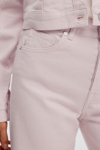 Jeans rose pâle droit SELECTED | Marine