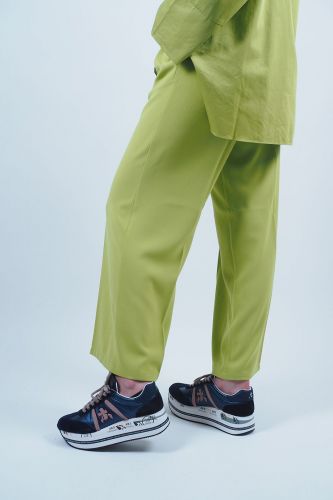 Pantalon à pinces vert pomme SELECTED - Femme | Marine