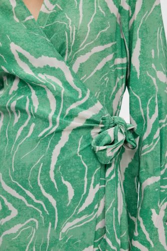 Selected Femme robe Vert femmes (SLCT-Robe zebre - SIRINE Robe zebre vert) - Marine | Much more than shoes