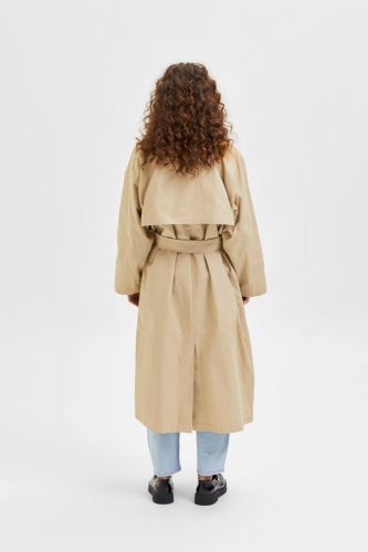 Selected Femme manteau Beige femmes (SLCT-Trench - FRANKA Trench beige oversize) - Marine | Much more than shoes