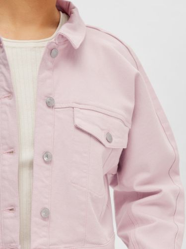 Veste en jeans rose pâle SELECTED | Marine
