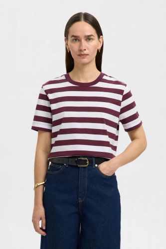 Selected Femme tee-Shirt Prune