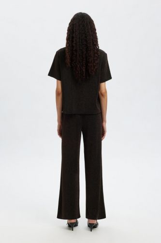 T-shirt à paillettes SELECTED | Marine