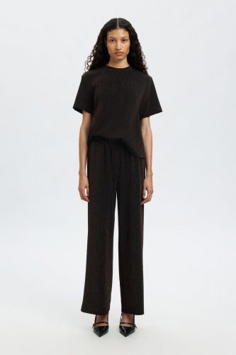 T-shirt à paillettes SELECTED | Marine