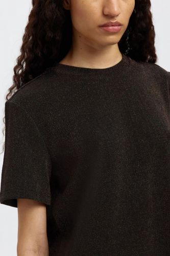 T-shirt à paillettes SELECTED | Marine