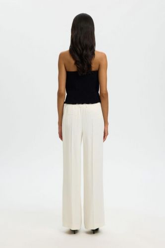 Top bandeau à frous frous noir SELECTED | Marine