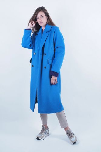 Long manteau bleu roi SELECTED | Marine