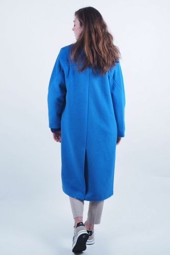Long manteau bleu roi SELECTED | Marine