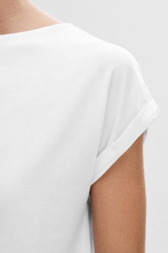T-shirt blanc SELECTED | Marine