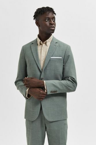 Selected  Homme blazer Vert hommes (Blazer chic sauge - OASIS structuré coton lin) - Marine | Much more than shoes