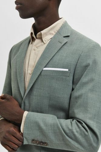 Selected  Homme blazer Vert hommes (Blazer chic sauge - OASIS structuré coton lin) - Marine | Much more than shoes