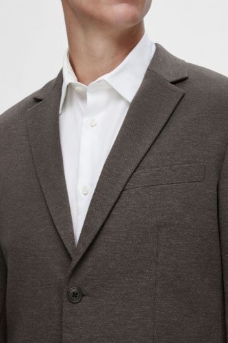 Blazer chiné brun SELECTED | Marine