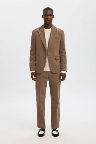 Blazer en velours brun clair SELECTED