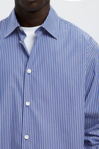 Selected  Homme chemise Bleu hommes (Chemise bleu lignée multi - HENRI medieval blue) - Marine | Much more than shoes