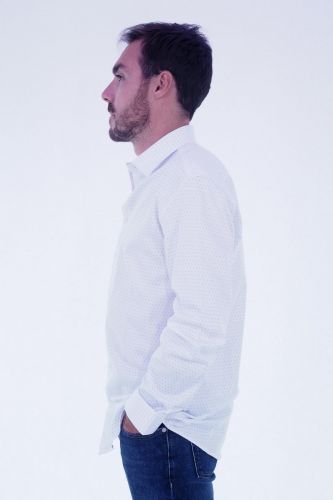 Selected  Homme chemise Blanc hommes (chemise slim blanche - SLIM PERFORMANCE bright white) - Marine | Much more than shoes