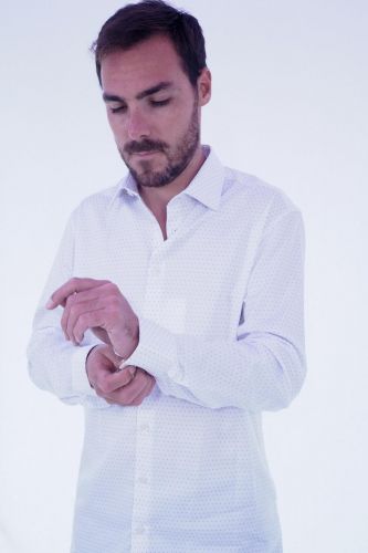 Selected  Homme chemise Blanc hommes (chemise slim blanche - SLIM PERFORMANCE bright white) - Marine | Much more than shoes