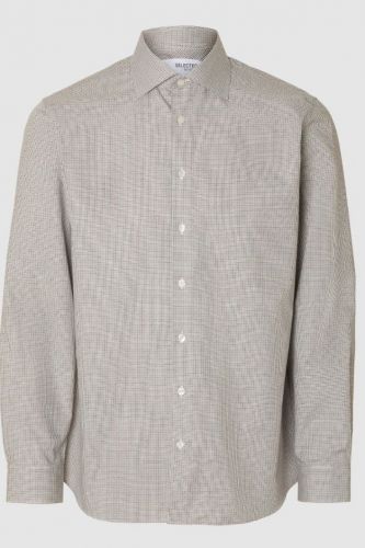 Selected  Homme chemise Brun-multi