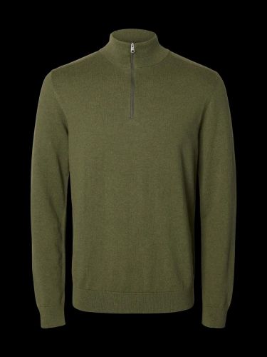 Pull demi-zip vert SELECTED | Marine