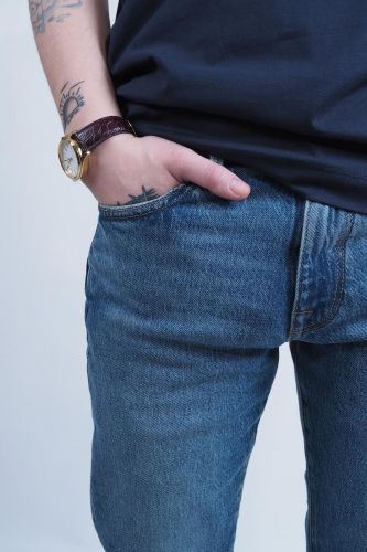 Jeans brut SELECTED | Marine