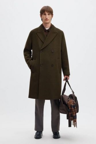 Selected  Homme manteau Brun