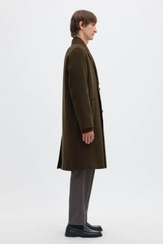 Selected  Homme manteau Brun hommes (Manteaux double bouttonage - SERGIO marron ) - Marine | Much more than shoes