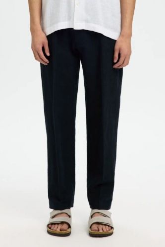 Selected  Homme chemise Bleu hommes (pantalon bleu navy 76% lin 24% coton - LEROY linen sky captain) - Marine | Much more than shoes